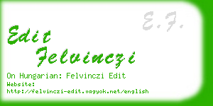 edit felvinczi business card